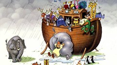 Funny Noah's Ark artwork