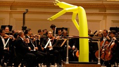 Funny orchestra phonograph Inflatable wacky arm waving 