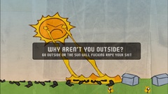 Funny outdoors drawings sun