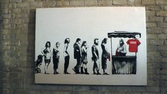 Funny shopping irony banksy