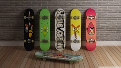 Funny skates angry birds skateboards
