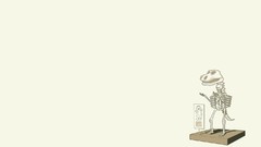 Funny skeletons minimalistic Barney