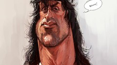 Funny sylvester stallone artwork artistic