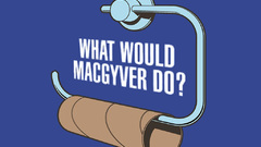 Funny toilet paper blue