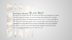 Funny Typography sushi facts