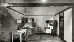 Furniture shop kitchen USA historic window panes Washington DC