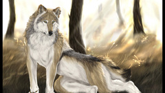 Furry Wolves autumn yellow