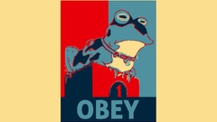 Futurama obey Hypnotoad artwork