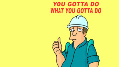 Futurama quote yellow Minimalism humor digital art thumbs up