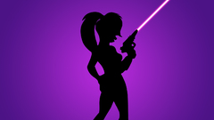 Futurama silhouettes turanga leela
