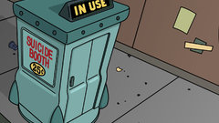 Futurama suicide phone booth