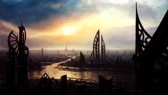 Future architecture cityscapes Windows Vista