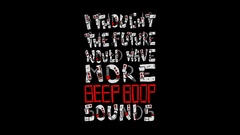 Future funny Typography machinery