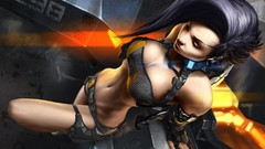 Futuristic 3D modeling 3D renders 3d woman