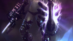 Futuristic armor artwork