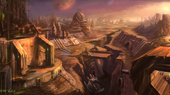 Futuristic artwork starcraft ii