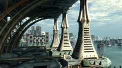 Futuristic buildings