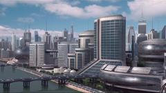 Futuristic cityscape City