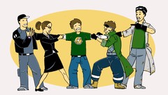 Futuristic comics nerd noob