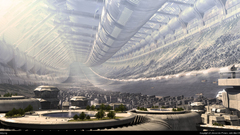 Futuristic fantasy art