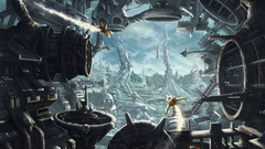 Futuristic fantasy art science