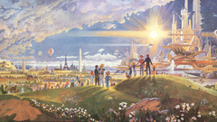 Futuristic humanity Evolution historic