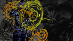 Futuristic police cyberpunk HUD