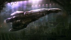 Futuristic spaceships digital art