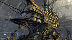 Futuristic steampunk Final Fantasy