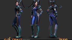 Futuristic street fighter chun-li