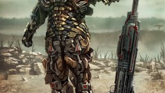 Futuristic suit weapons armor