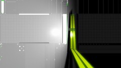 futuristic Technology digital art artwork Green silver render