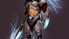 Futuristic weapons armor aztec