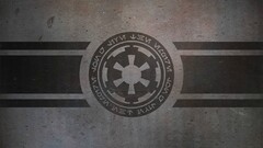 Galactic Empire logo digital art science fiction star wars