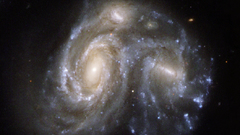 Galaxies merging high