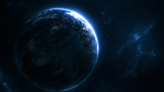 Galaxy blue outer Space