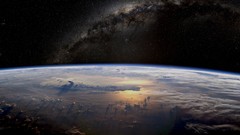 Galaxy Earth outer space