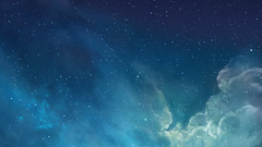 galaxy Space sky ios 7 Stars nebula space art blue