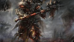 Game armor pc games diablo iii barbarian artwork blizzard 