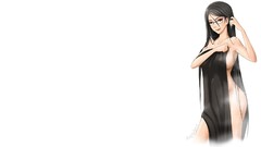 Game ass glasses sex body long hair covering shower black hair 