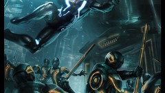 Game fight Tron concept art Sentry