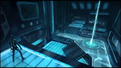 Game interior Tron concept art dlc