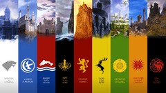 game of thrones sigils quote castle panels TV Literature collage
