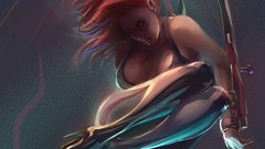 Game paintings BloodRayne Vampires cleavage artwork