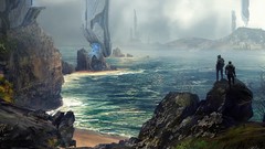 Game science fiction concept art outer space artwork video 