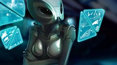 Game science fiction outer space endless