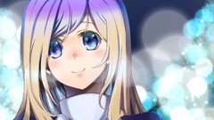 Games blondes long hair blue eyes touhou bicolored hair Hijiri 