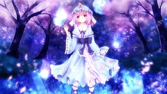 Games dress touhou cherry blossoms saigyouji yuyuko Japanese 