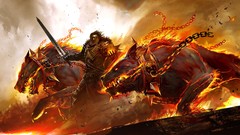 Games fire abstract 3d guild wars guild wars 2 burn video games