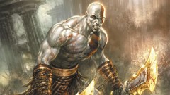 Games god of war kratos fan art video games